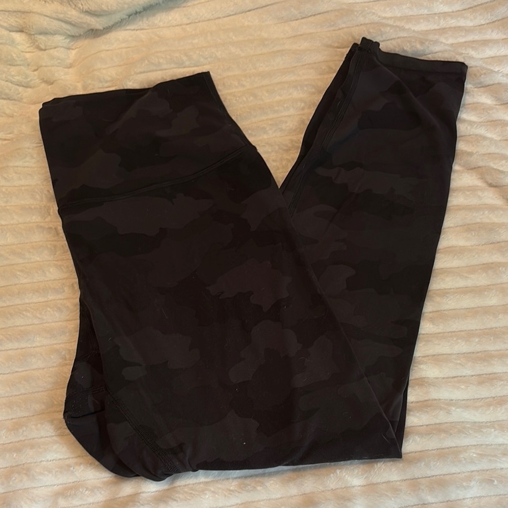 Lululemon Black Camo Align Leggings 10
